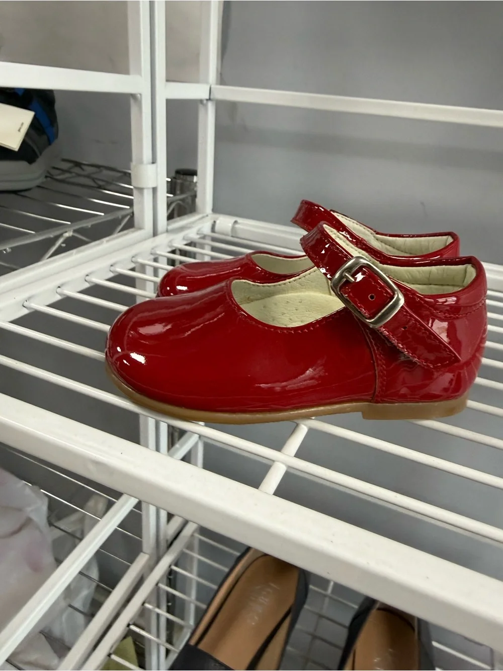 Baby Shoes-Glossy Red Patent Mary Jane Brand New No Box. Made in Spain